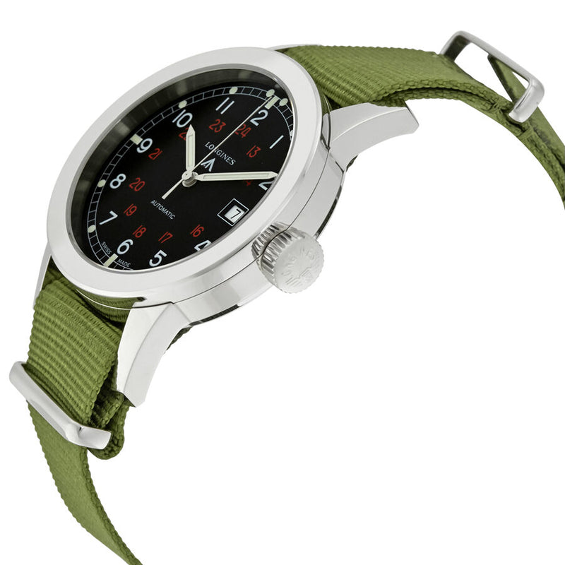 Longines Heritage Military Black Automatic Men's Watch L28324535 #L2.832.4.53.5 - Watches of America #2