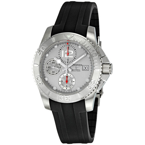 Longines HydroConquest Grey Dial Chronograph Men's Watch L36734762#L3.673.4.76.2 - Watches of America