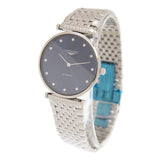 Longines La Grande Automatic Diamond Blue Dial Unisex Watch #L4.908.4.97.6 - Watches of America #4