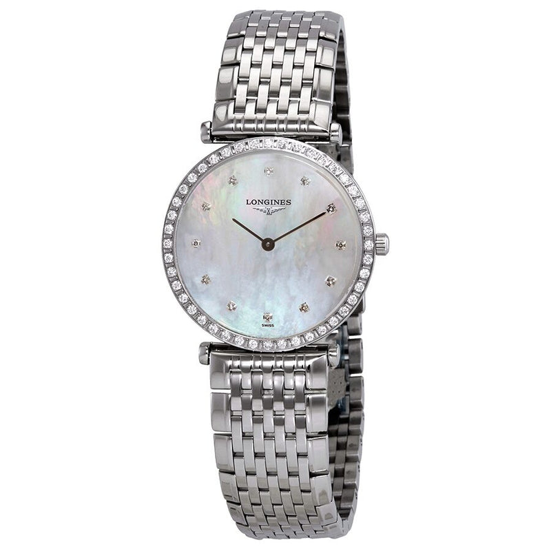 Longines La Grande Classique White Mother of Pearl Dial Ladies Watch #L4.523.0.87.6 - Watches of America