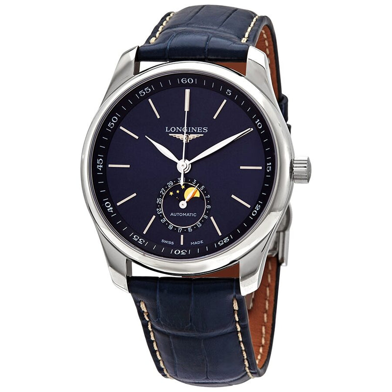 Longines Master Automatic Moonphase Blue Dial Men's Watch L29094920#L2.909.4.92.0 - Watches of America