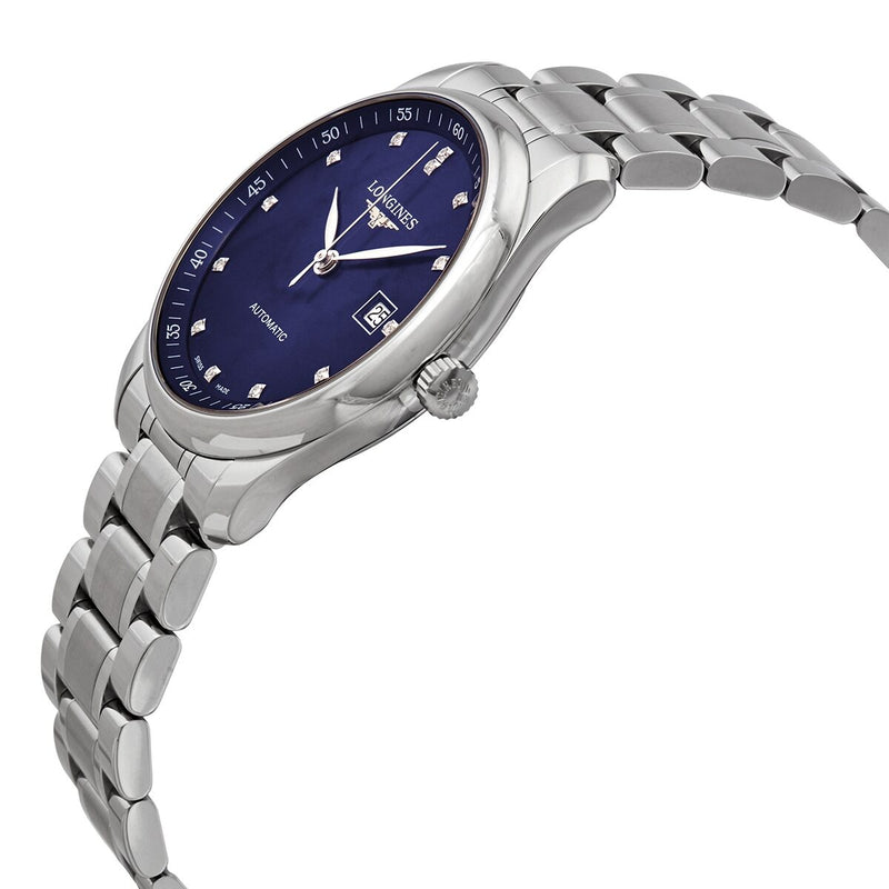 Longines Master Collection Automatic Chronometer Diamond Blue Dial Unisex Watch #L27934976 - Watches of America #2