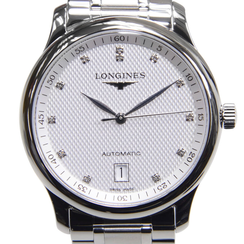 Longines Master Collection Diamond Silver-tone Dial Men's Watch #L2.628.4.77.6 - Watches of America