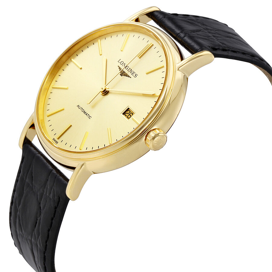 Longines Presence Reloj autom tico para hombre con esfera dorada