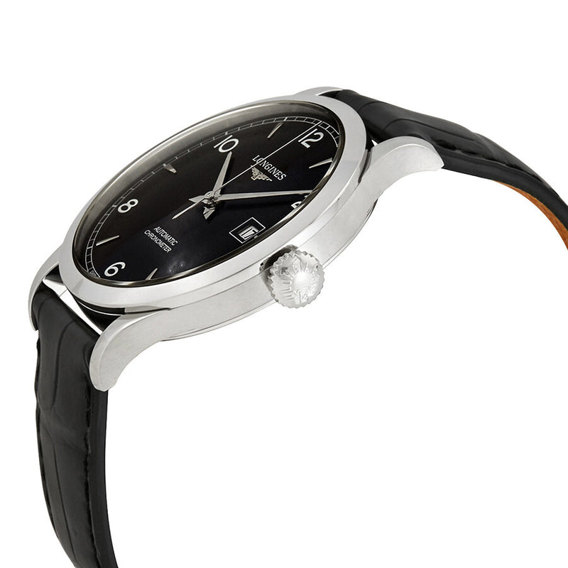 Longines Record Automatic Black Dial Men's Watch #L28214562 - Watches of America #2