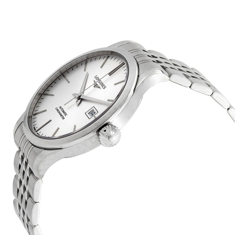 Longines Record Automatic Chronometer Silver Dial Men's Watch #L2.821.4.72.6 - Watches of America #2