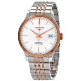 Longines Record Automatic Chronometer Silver Dial Men's Watch #L28205727 - Watches of America