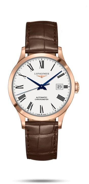 Longines Record Automatic White Matt Dial Unisex Watch #L2.820.8.11.2 - Watches of America