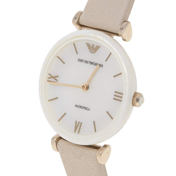 Emporio Armani Gianni T-Bar Leather Women's Watch AR11041 - Watches of America #2