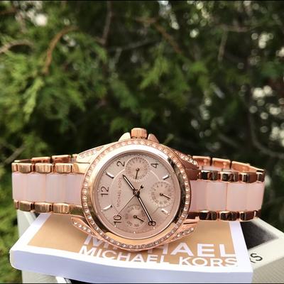 Michael Kors Mini Blair Multi Function Rose Dial Ladies Watch MK6175 Watches of America