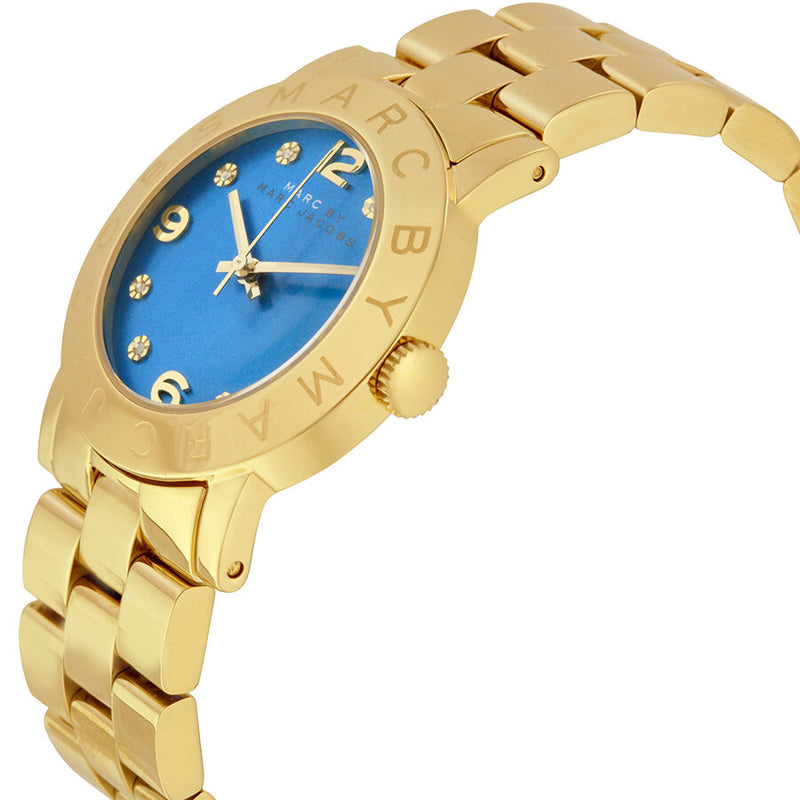 Marc by Marc Jacobs Amy Blue Dial Gold-tone Ladies Watch MBM3303 - Watches of America #2