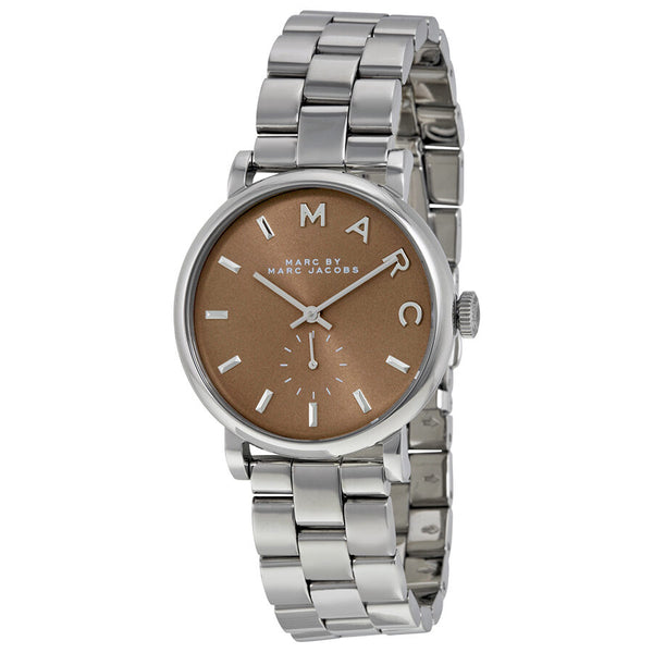 Marc by Marc Jacobs Baker Brown Dial Stainless Steel Ladies Watch MBM3329 - Watches of America