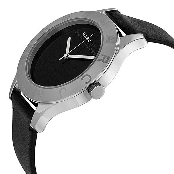 Marc by Marc Jacobs Blade Black Dial Black Leather Unisex Watch - Watches of America #2