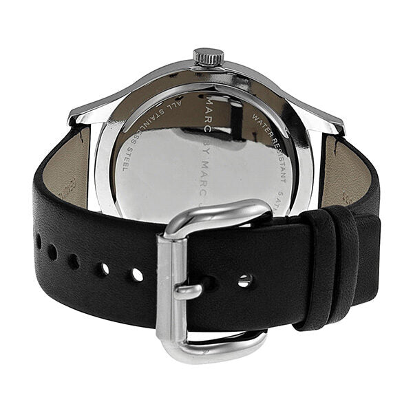 Marc by Marc Jacobs Blade Black Dial Black Leather Unisex Watch - Watches of America #3