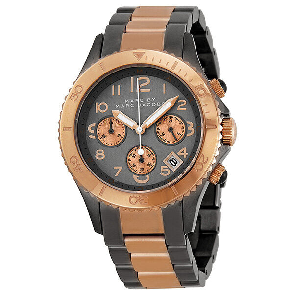 Marc by Marc Jacobs Chronograph Grey Dial Two-tone Men's Watch MBM3157 - Watches of America