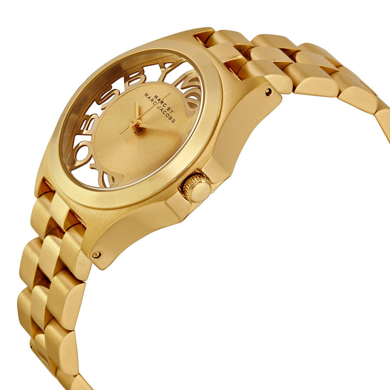 Marc by Marc Jacobs Henry Champagne Dial Gold-plated Ladies Watch MBM3292 - Watches of America #2