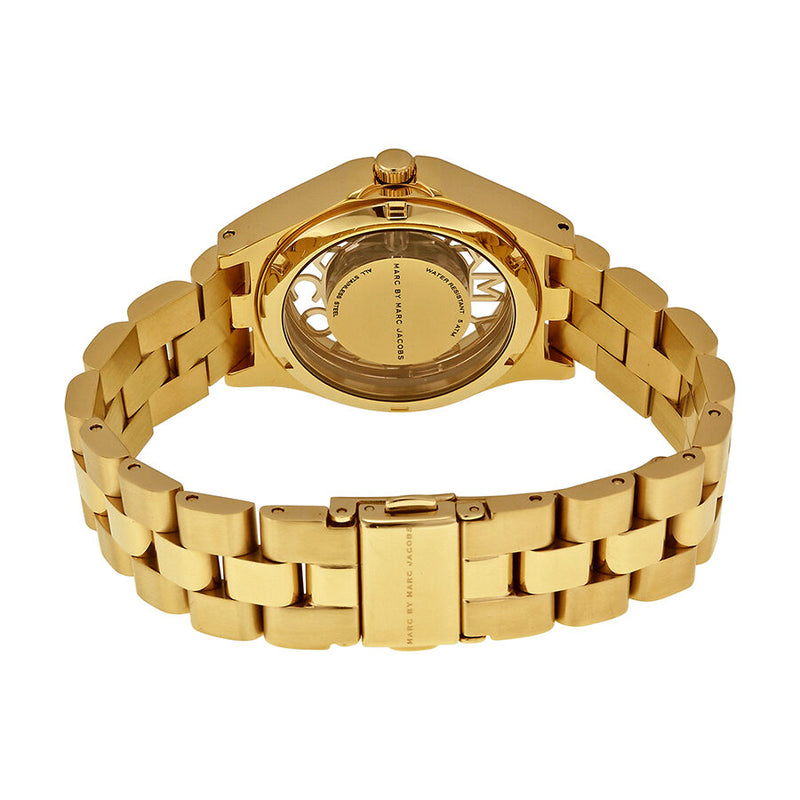 Marc by Marc Jacobs Henry Champagne Dial Gold-plated Ladies Watch MBM3292 - Watches of America #3