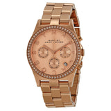 Marc by Marc Jacobs Henry Chronograph Rose Gold-tone Dial  Ladies Watch MBM3118 - Watches of America