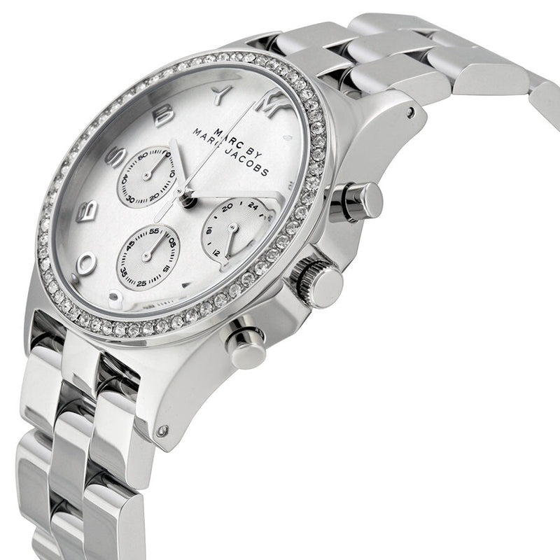 Marc by Marc Jacobs Henry Chronograph Silver Dial Stainless Steel Ladies Watch MBM3104 - Watches of America #2