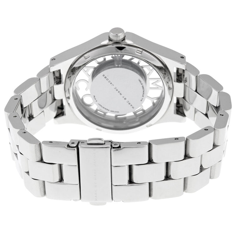 Marc by Marc Jacobs Henry Skeleton Silver Dial Stainless Steel Ladies Watch MBM3205 - Watches of America #3