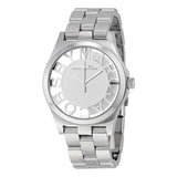 Marc by Marc Jacobs Henry Skeleton Silver Dial Stainless Steel Ladies Watch MBM3205 - Watches of America