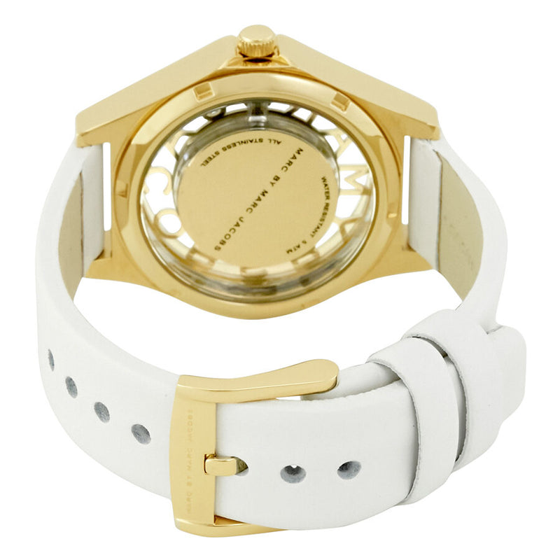 Marc by Marc Jacobs Henry White Dial White Leather Ladies Watch MBM1339 - Watches of America #3