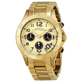 Marc By Marc Jacobs Rock Metal Chronograph Gold Ion-plated Men's Watch MBM3158 - Watches of America