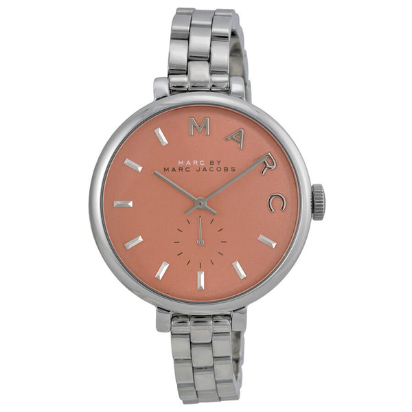 Marc by Marc Jacobs Slim Baker Orange Dial Stainless Steel Ladies Watch MBM3365 - Watches of America