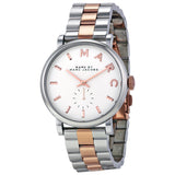 Marc by Marc Jacobs White Dial Two Tone Stainless Steel Ladies Watch MBM3312 - Watches of America