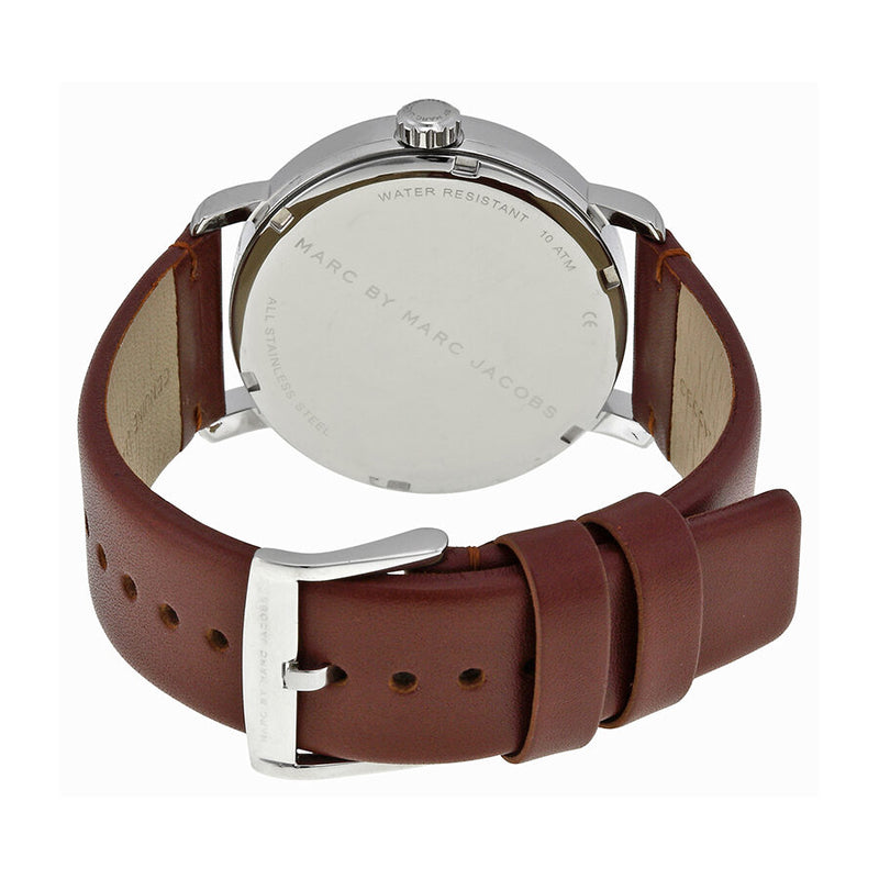 Marc by Marc Jacobs Fergus White Dial Brown Leather Men's Watch MBM5080 - Watches of America #2