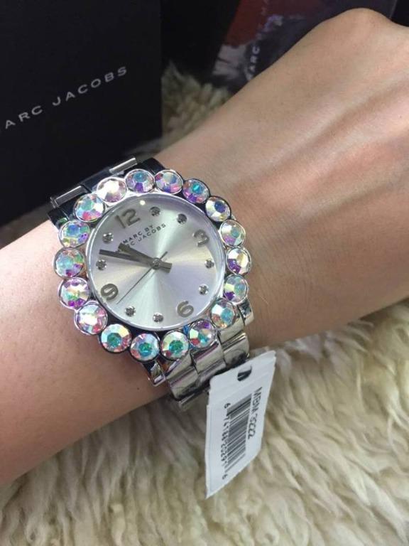 Marc By Marc Jacobs Amy Silver Women's Steel Glitz Watch MBM3222 - Watches of America #4