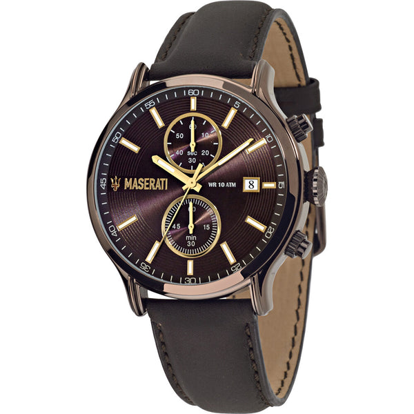 Maserati Epoca Chronograph Brown Dial Men's Watch R8871618006 - Watches of America