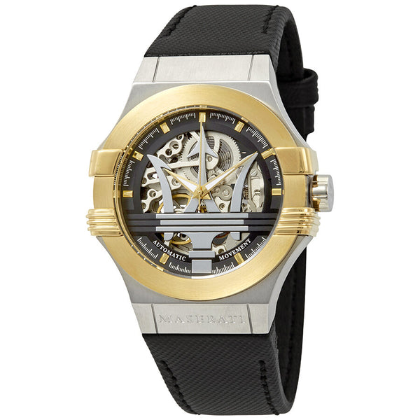 Maserati Potenza Automatic Skeleton Dial Men's Watch R8821108011 - Watches of America