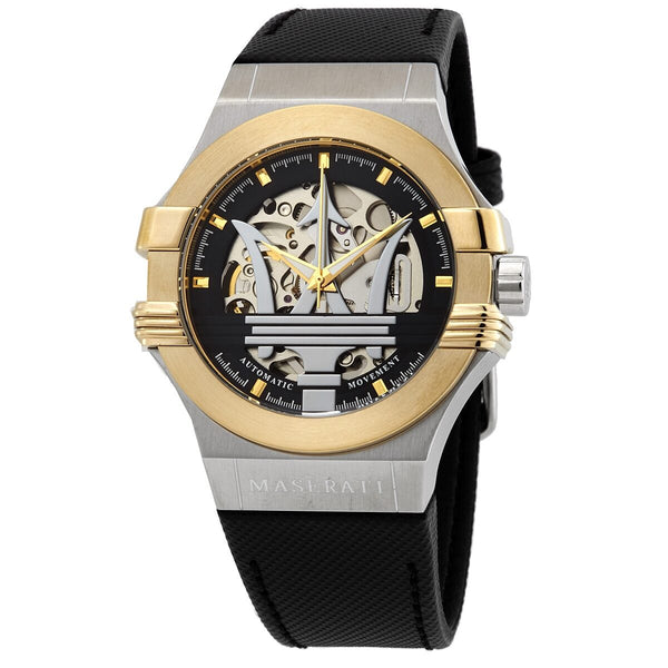 Maserati Potenza Automatic Skeleton Dial Men's Watch #R8821108037 - Watches of America