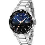 Maserati Silver Sfida Blue Dial   R8853140001 - Watches of America