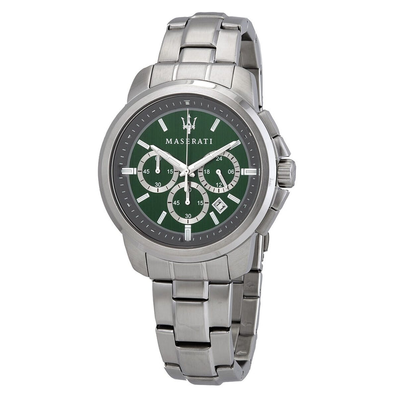 Maserati Successo Chronograph Quartz Green Dial Men's Watch #R8873621017 - Watches of America