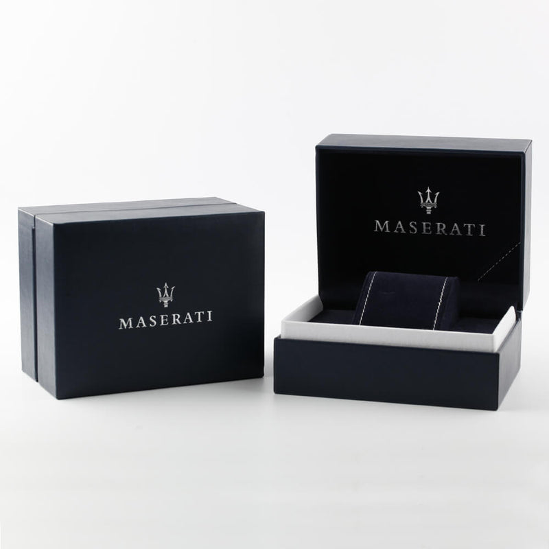 Maserati Successo Reloj de hombre de cuero beige con esfera negra R8851121004