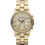 Marc by Marc Jacobs Henry Cronógrafo Champagne Dial Chapado en oro Reloj para mujer MBM3105