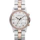 Marc by Marc Jacobs Reloj multifunción con esfera plateada para mujer MBM3106