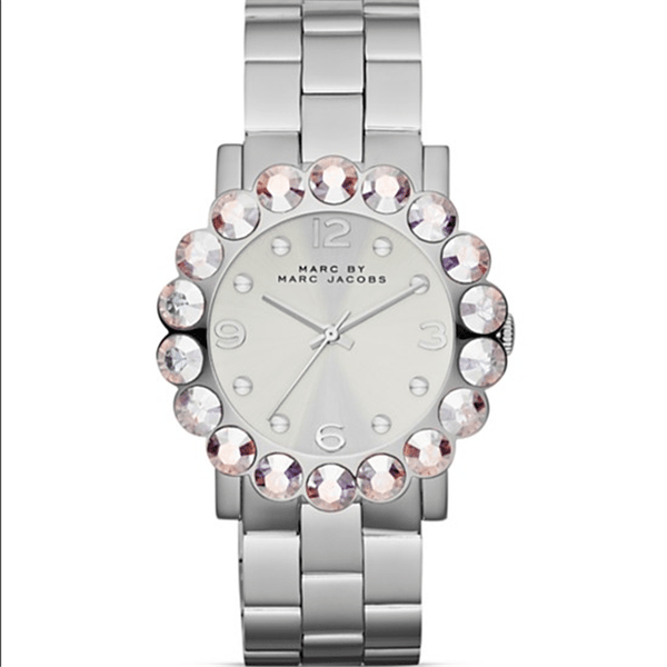 Marc By Marc Jacobs Amy Silver Women's Steel Glitz Watch  MBM3222 - Watches of America