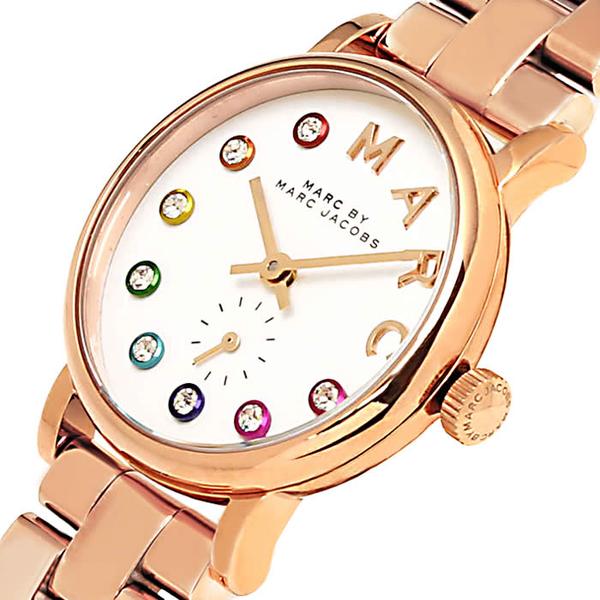 Marc By Marc Jacobs Baker Dexter Reloj de vestir para mujer con esfera blanca MBM3443