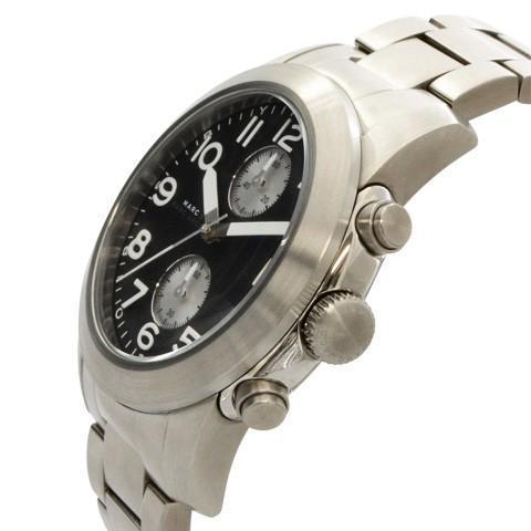 Marc By Marc Jacobs Larry Reloj cronógrafo para hombre con esfera negra MBM5050