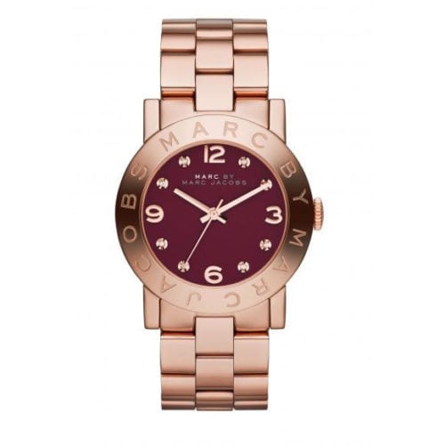 Marc By Marc Jacobs Amy Purple Women's Rose Gold Classic Watch  MBM8616 - Watches of America