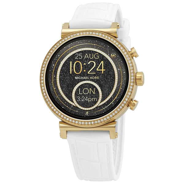 Michael Kors Access Gen 4 Sofie Rose Gold-tone and Embossed Silicone Smartwatch #MKT5067 - Watches of America