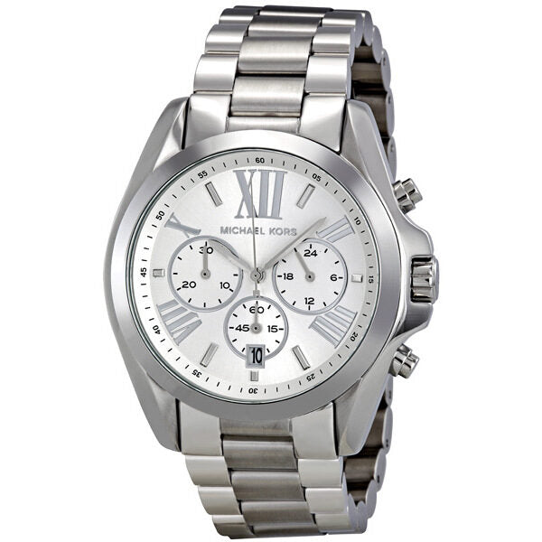 Michael Kors Bradshaw Chronograph Silver-tone Ladies Watch MK5535 - Watches of America