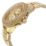 Michael Kors Camille Chronograph Champagne Dial Gold-tone and Horn Acetate Ladies Watch MK5902 - Watches of America #2