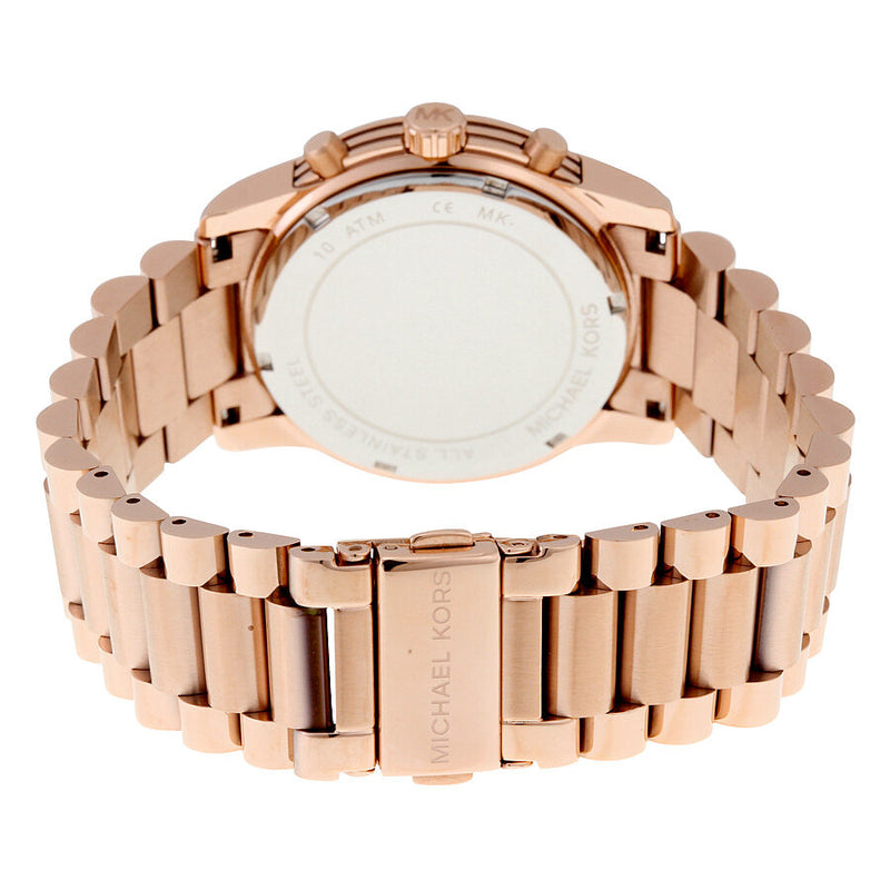 Michael Kors Cooper Chronograph Rose Dial Rose Gold-tone Ladies Watch MK6275 - Watches of America #3