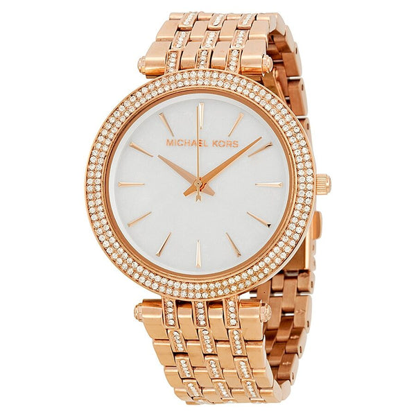 Michael Kors Darci Mother of Pearl Dial Crystal Ladies Watch MK3220 - Watches of America