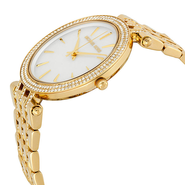 Michael Kors Darci Mother of Pearl Dial Gold Steel Crystal Ladies Watch MK3219 - Watches of America #2