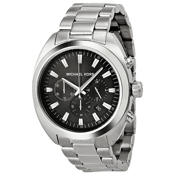 Michael Kors Dean Chronograph Black Dial Stainless Steel Men's Watch MK8270 - Watches of America